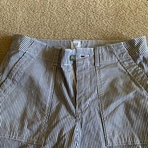 Gap girlfriend khakis. Blue and white striped